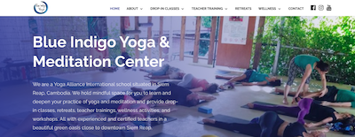 Blue Indigo Yoga website