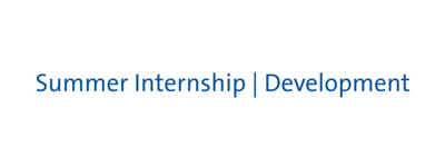 summer internship development